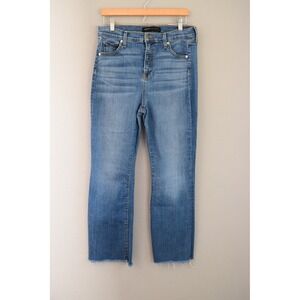 Veronica Beard Beverly Skinny Flare High Rise Jeans 15 Nantucket Sea Jeans Women